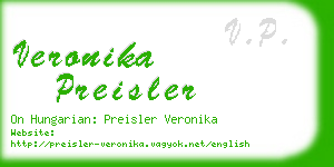 veronika preisler business card